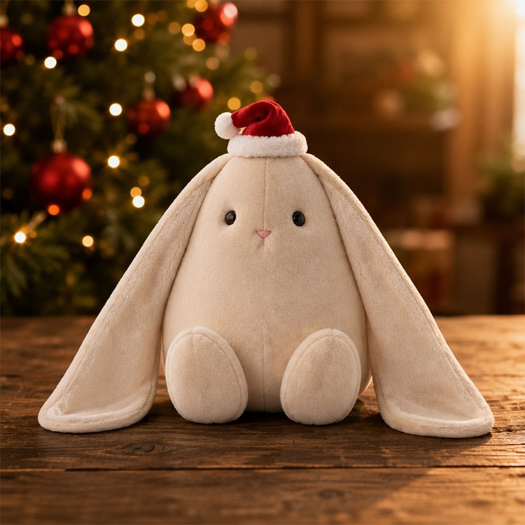 Karácsonyi Teardrop Bunny plüss