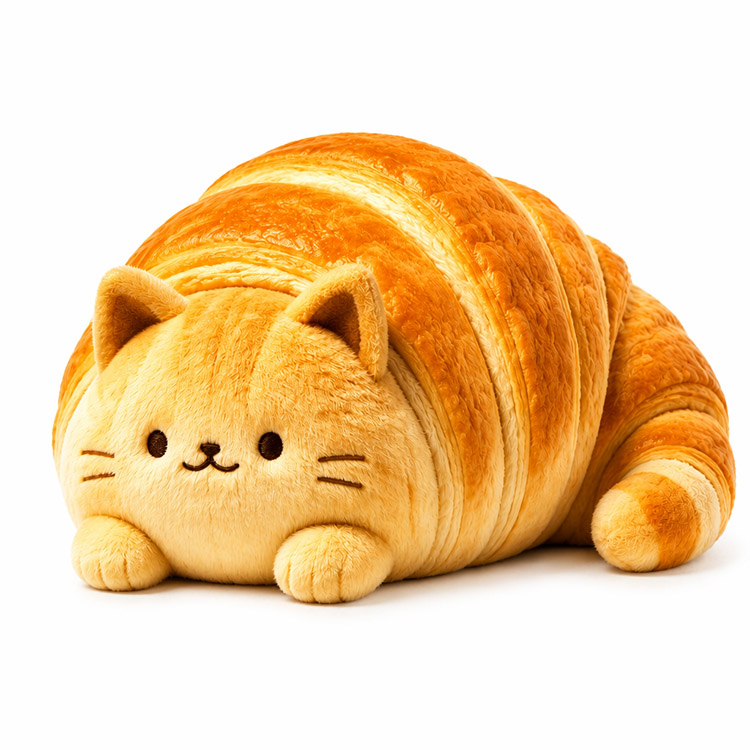 Croissant Cat plüssjáték