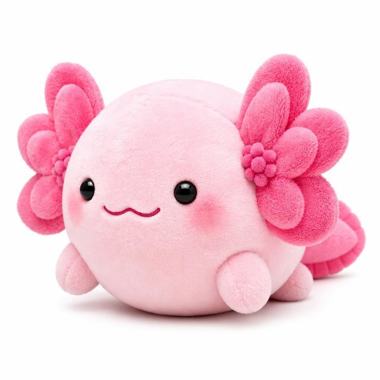 Geometrikus stílusú Axolotl plüssjáték