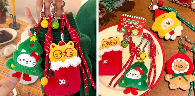 Christmas Key Rings