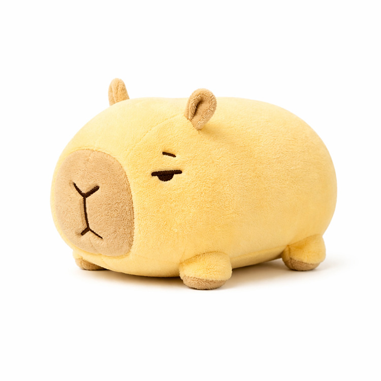 Lazy Lemon Yellow Capybara plüssjáték