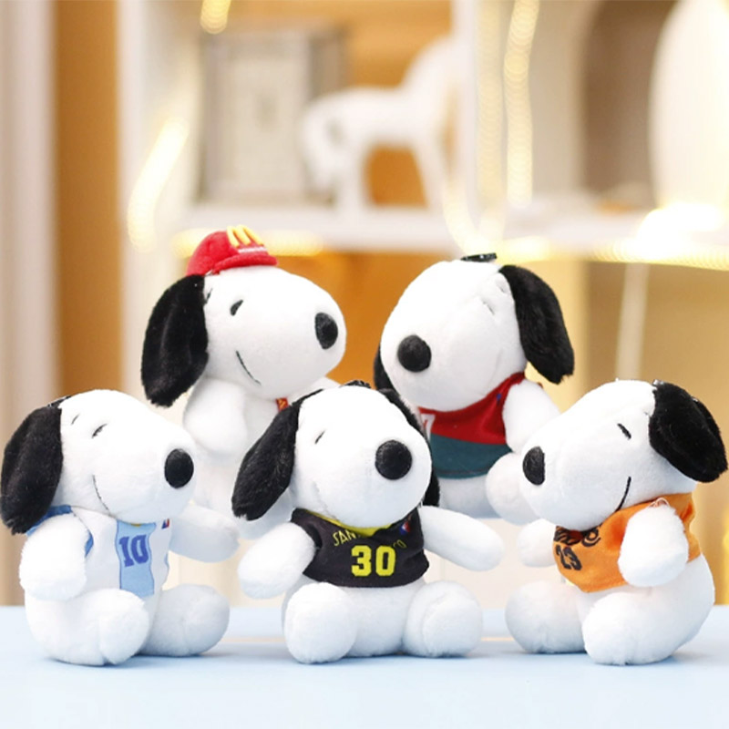 Snoopy plüss kulcstartó